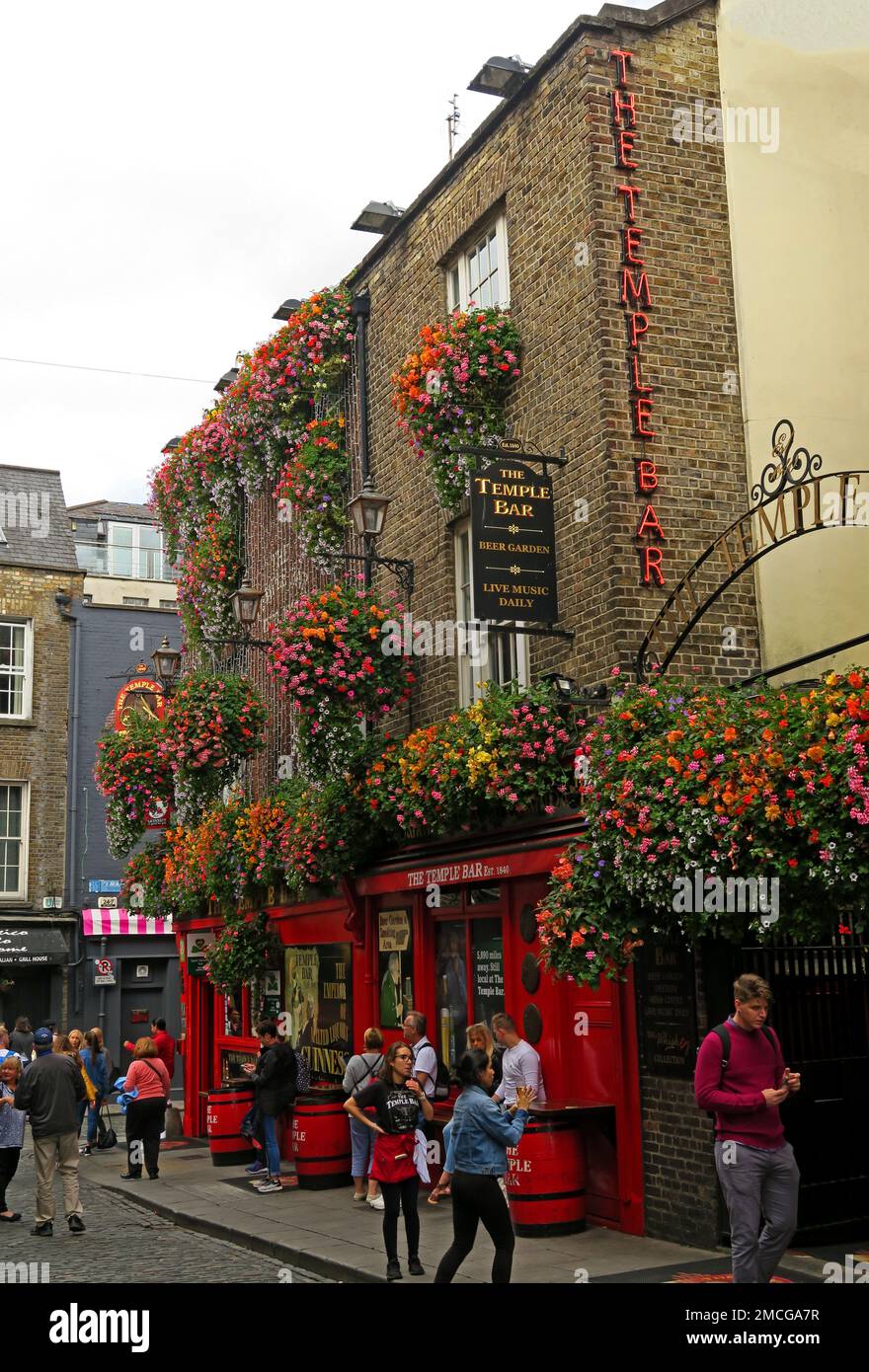 The Temple bar pub, 47-48 Temple Bar, Dublin 2, Eire, D02 N725, Irlanda Foto Stock