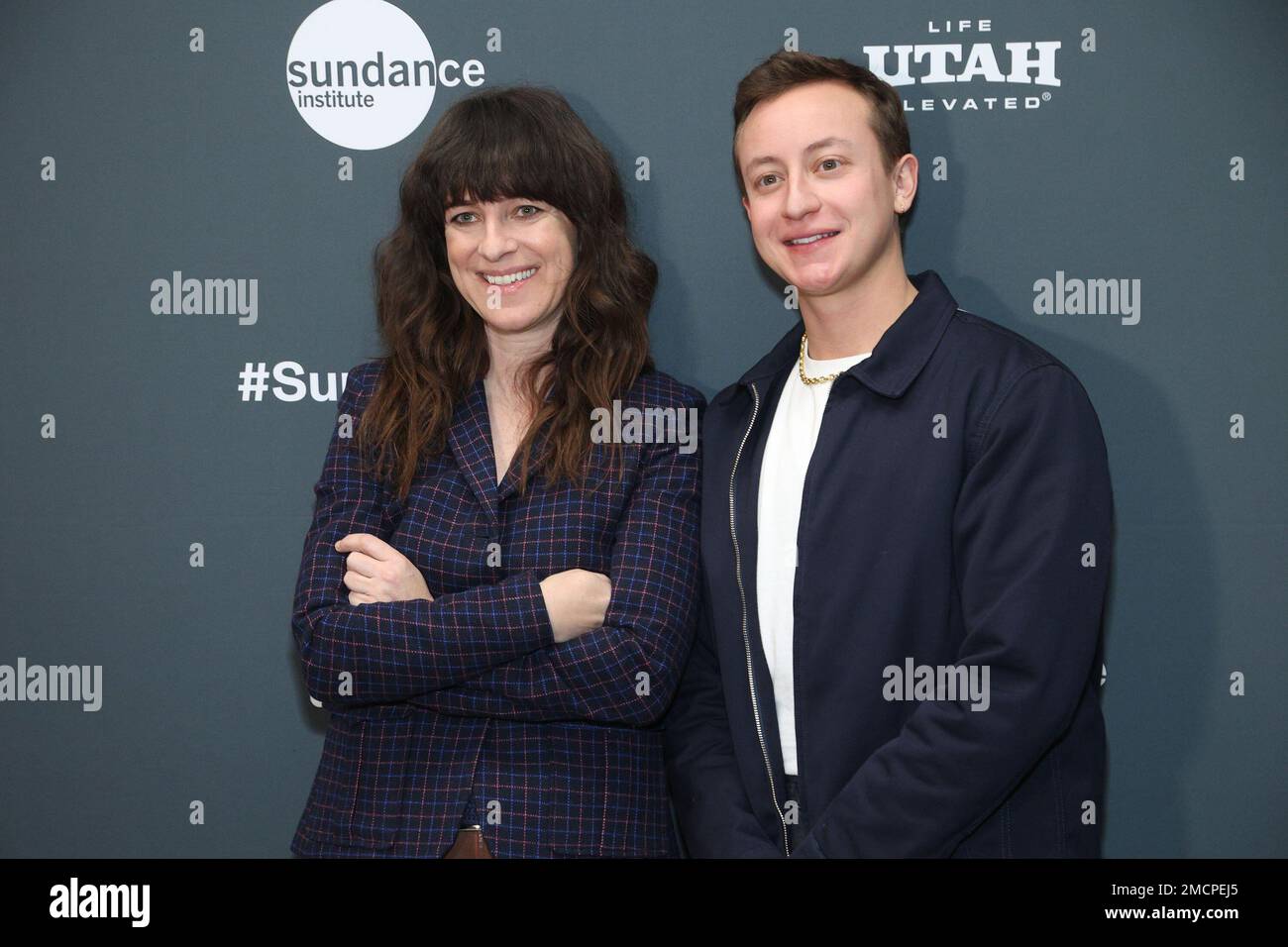 Park City, Utah, Stati Uniti. 21st Jan, 2023. Agli arrivi per la prima persona CAT al Sundance Film Festival 2023, Eccles Theater, Park City, UT 21 gennaio 2023. Credit: JA/Everett Collection/Alamy Live News Foto Stock