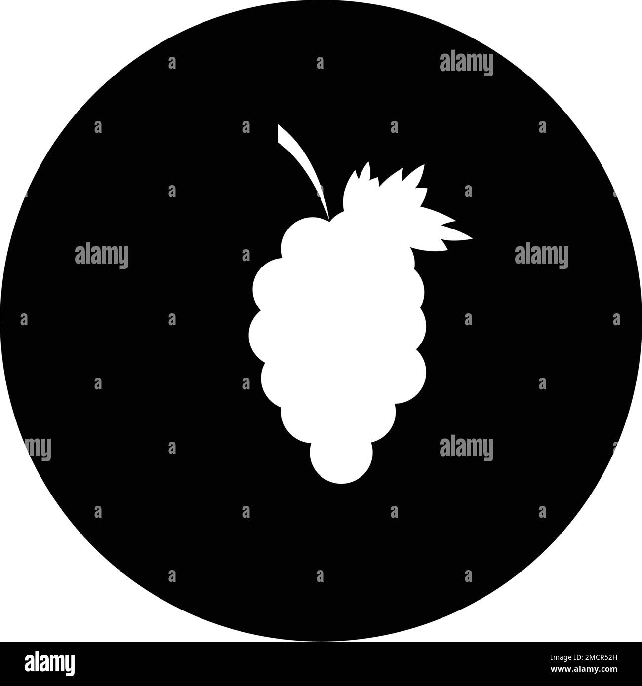 logo icona uva disegno illustrativo stock Illustrazione Vettoriale