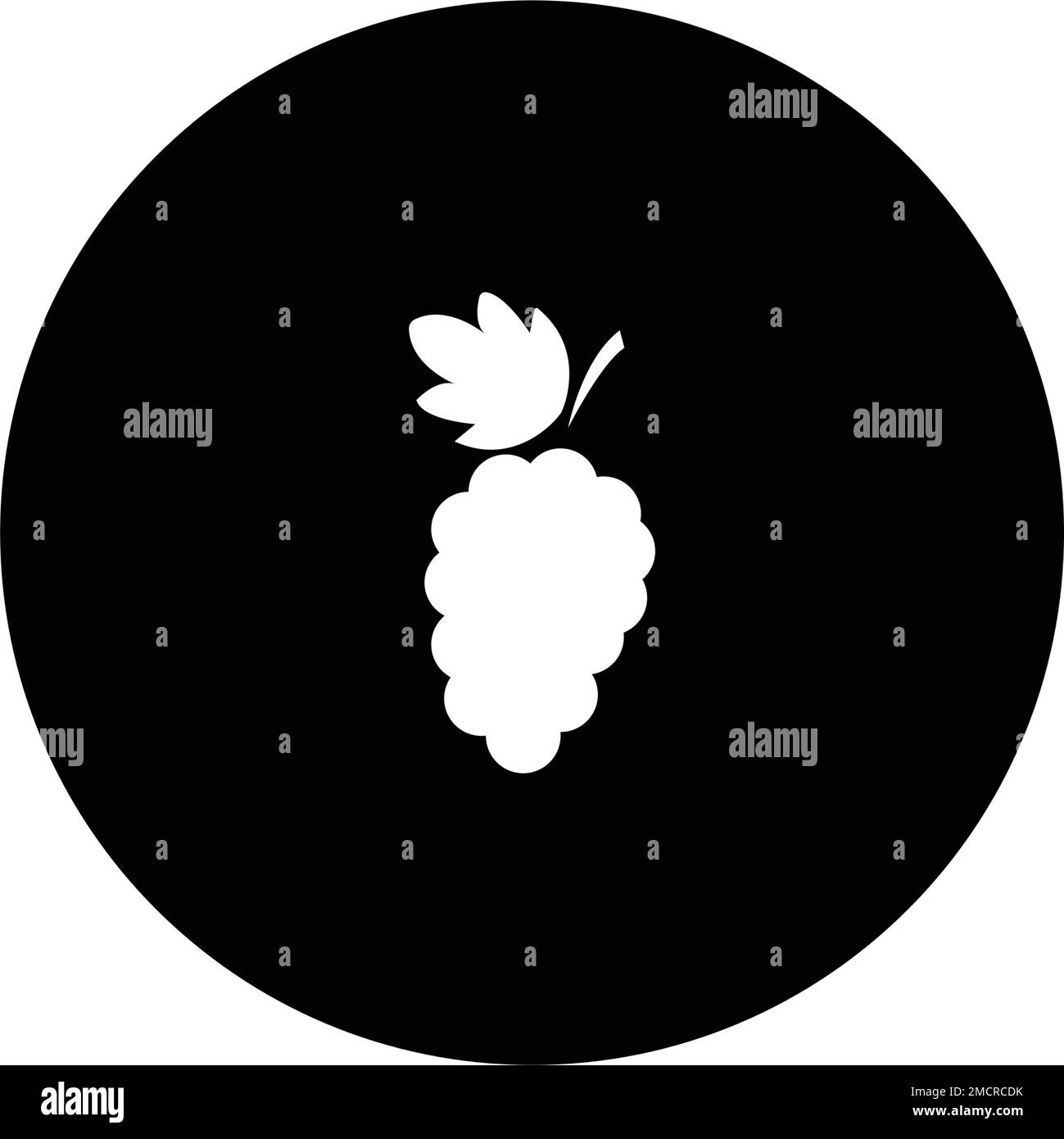 logo icona uva disegno illustrativo stock Illustrazione Vettoriale