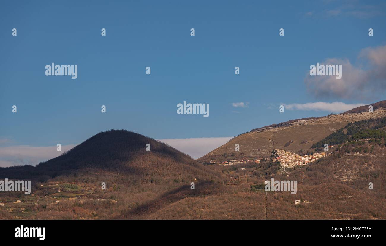 Miranda, Isernia, Molise. In provincia di Isernia, a pochi chilometri dalla città di pentra, sorge Miranda, un incantevole villaggio a 900 metri di altitudine Foto Stock