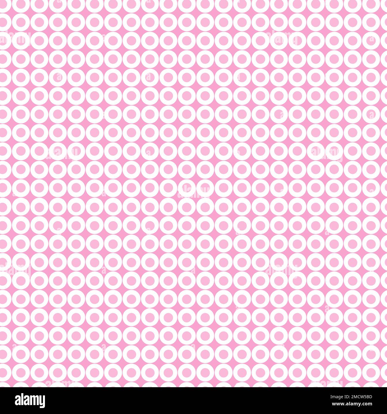 Puntini senza cuciture, colore rosa e bianco, sfondo geometrico Foto Stock
