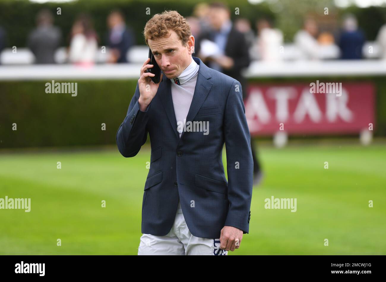 Qatar Goodwood Festival Meeting 26th luglio 2022 al Goodwood Racecourse di Chichester - Day One - Jockey Ryan Moore Foto Stock