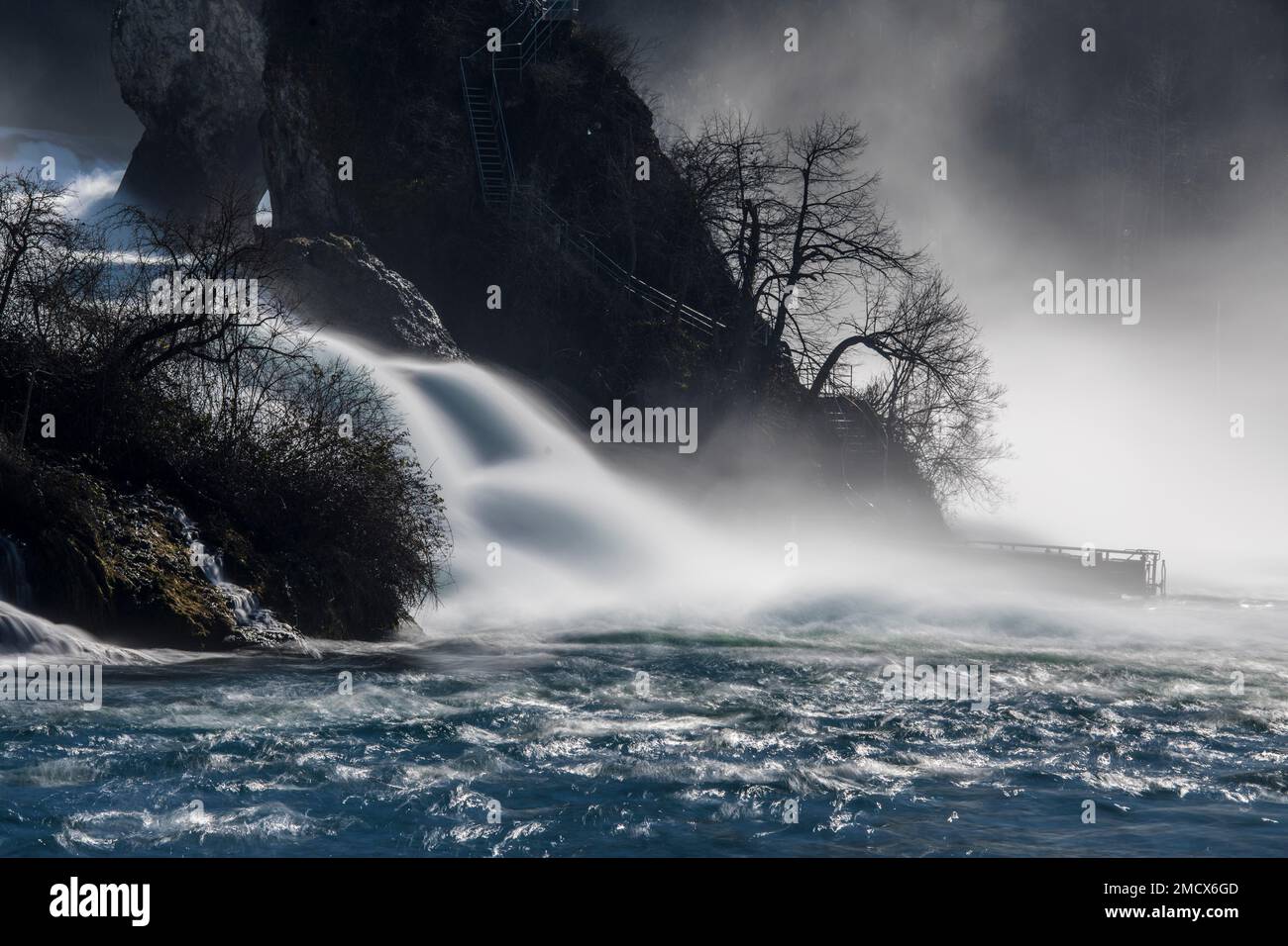 Cascata, cascata del Reno, Sciaffusa, SH, Svizzera Foto Stock