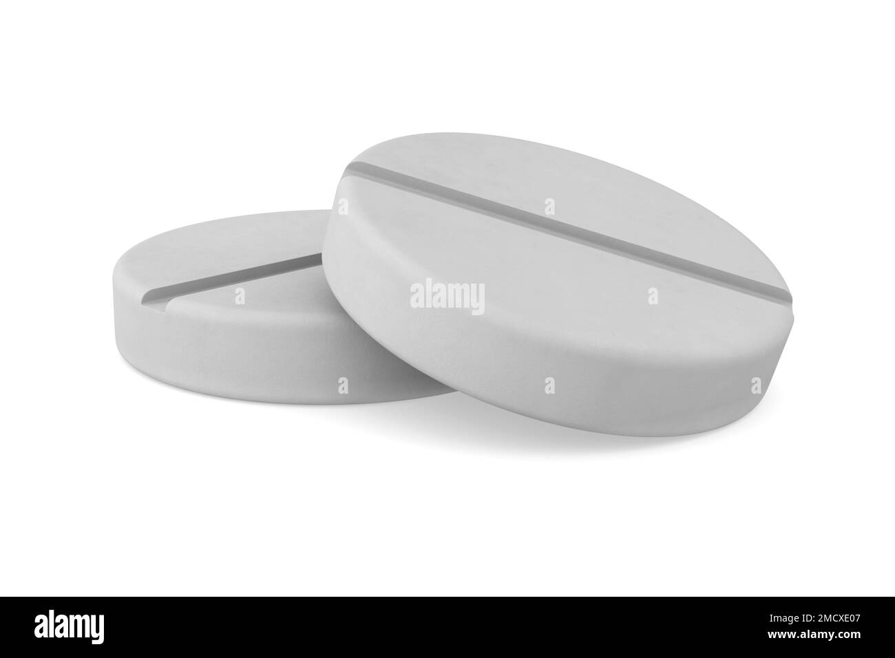 tablet su sfondo bianco. Illustrazione 3D isolata Foto Stock