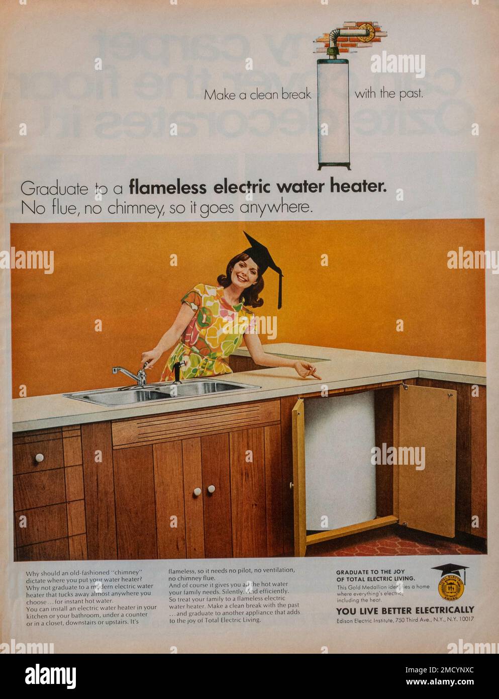 Vintage 15 ottobre 1968 'Look' rivista numero pubblicità, USA Foto Stock