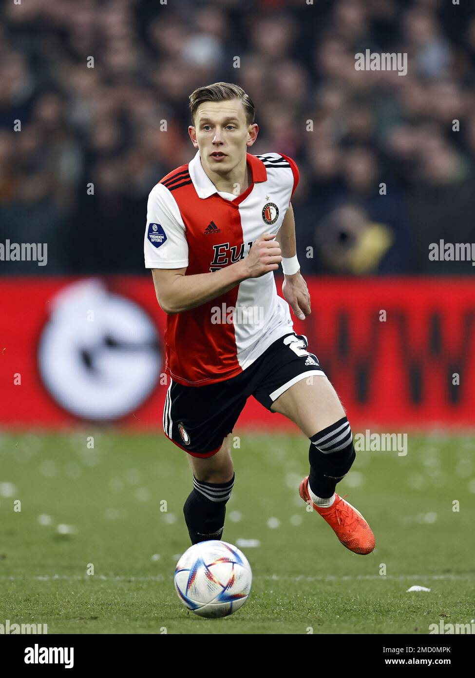 ROTTERDAM - Marcus Pedersen di Feyenoord durante la partita di campionato olandese tra Feyenoord e Ajax allo Stadion de Kuip di Feyenoord il 22 gennaio 2023 a Rotterdam, Paesi Bassi. ANP MAURICE VAN STEEN olanda fuori - belgio fuori Foto Stock