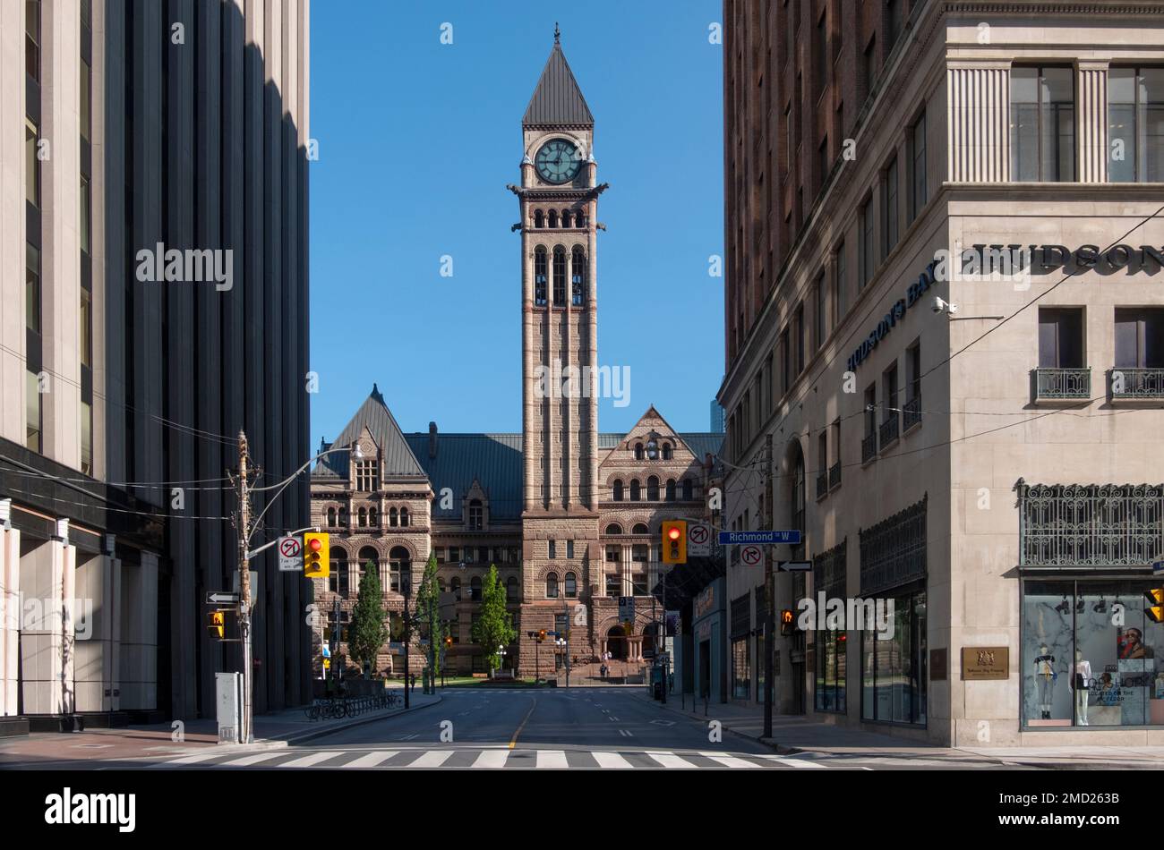 Old City Hall, Queen Street West, Toronto, Ontario, Canada Foto Stock