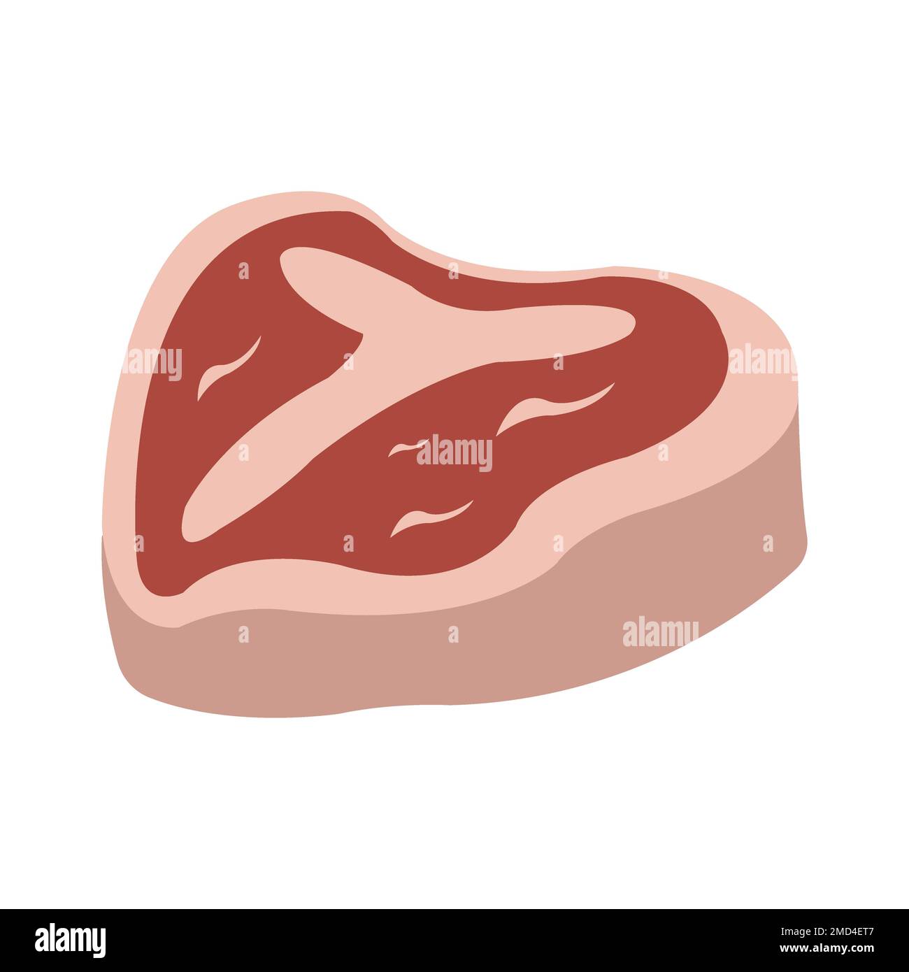 modello di disegno vettoriale logo meat icon Foto Stock