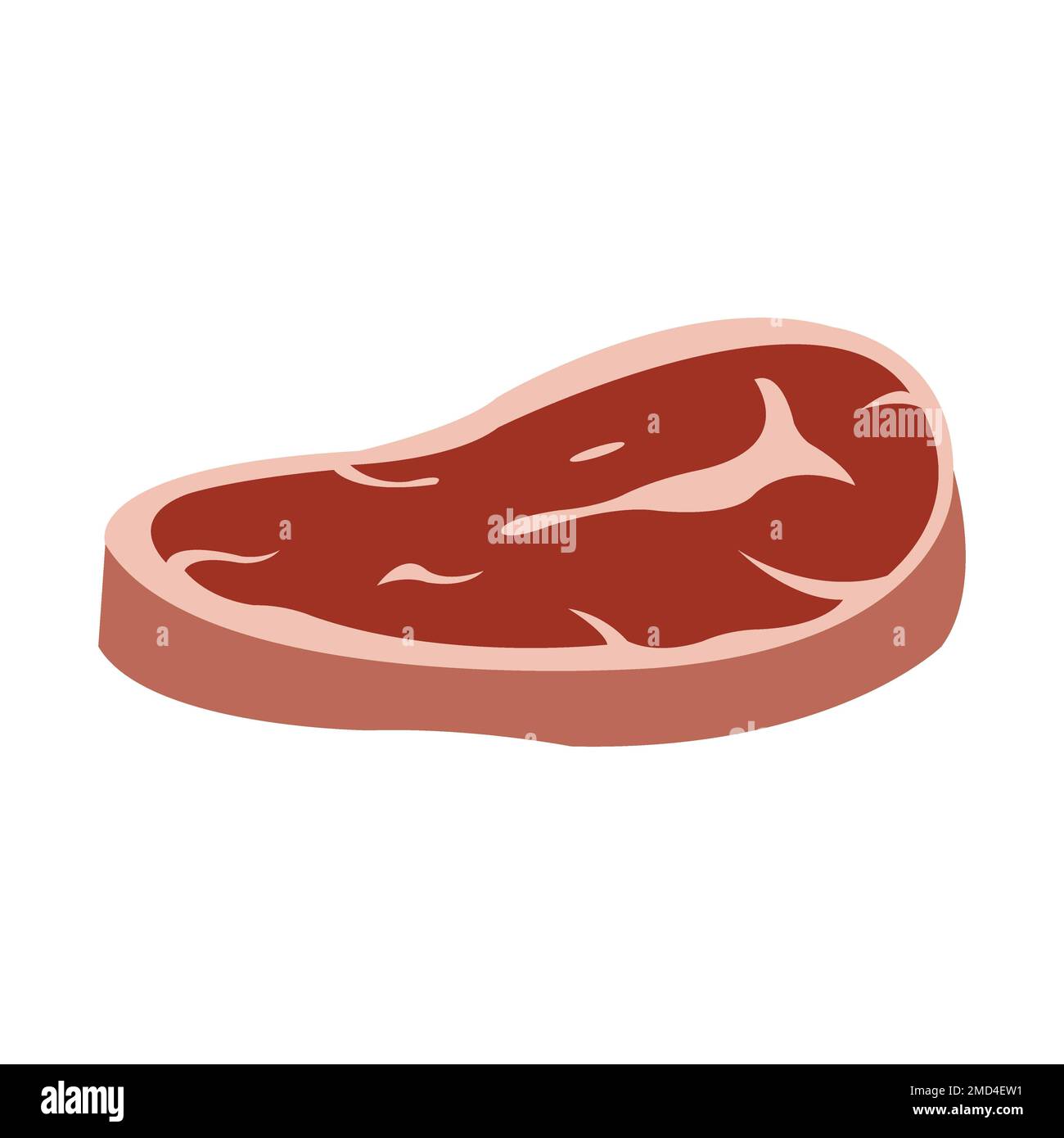modello di disegno vettoriale logo meat icon Foto Stock