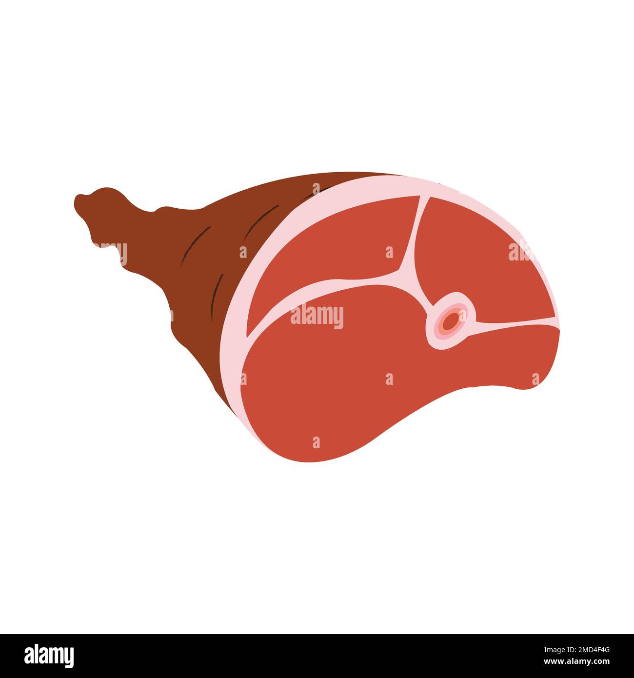 modello di disegno vettoriale logo meat icon Foto Stock