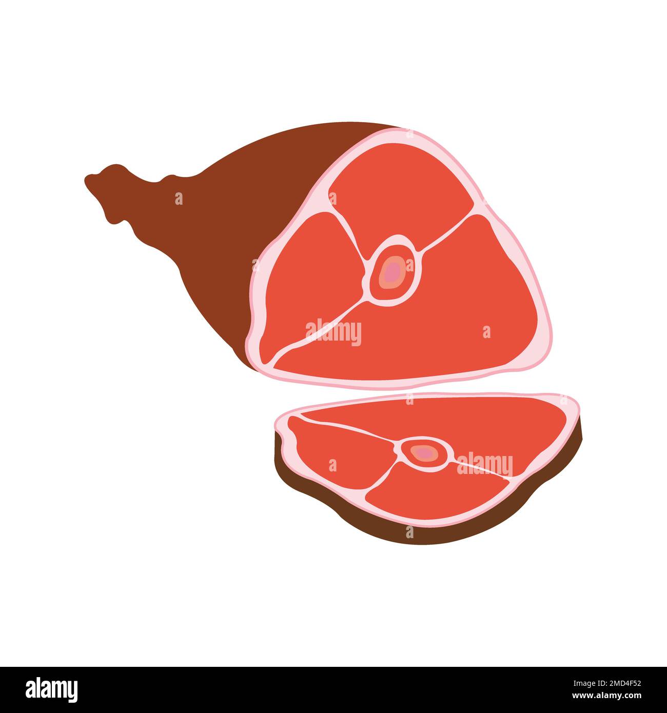 modello di disegno vettoriale logo meat icon Foto Stock