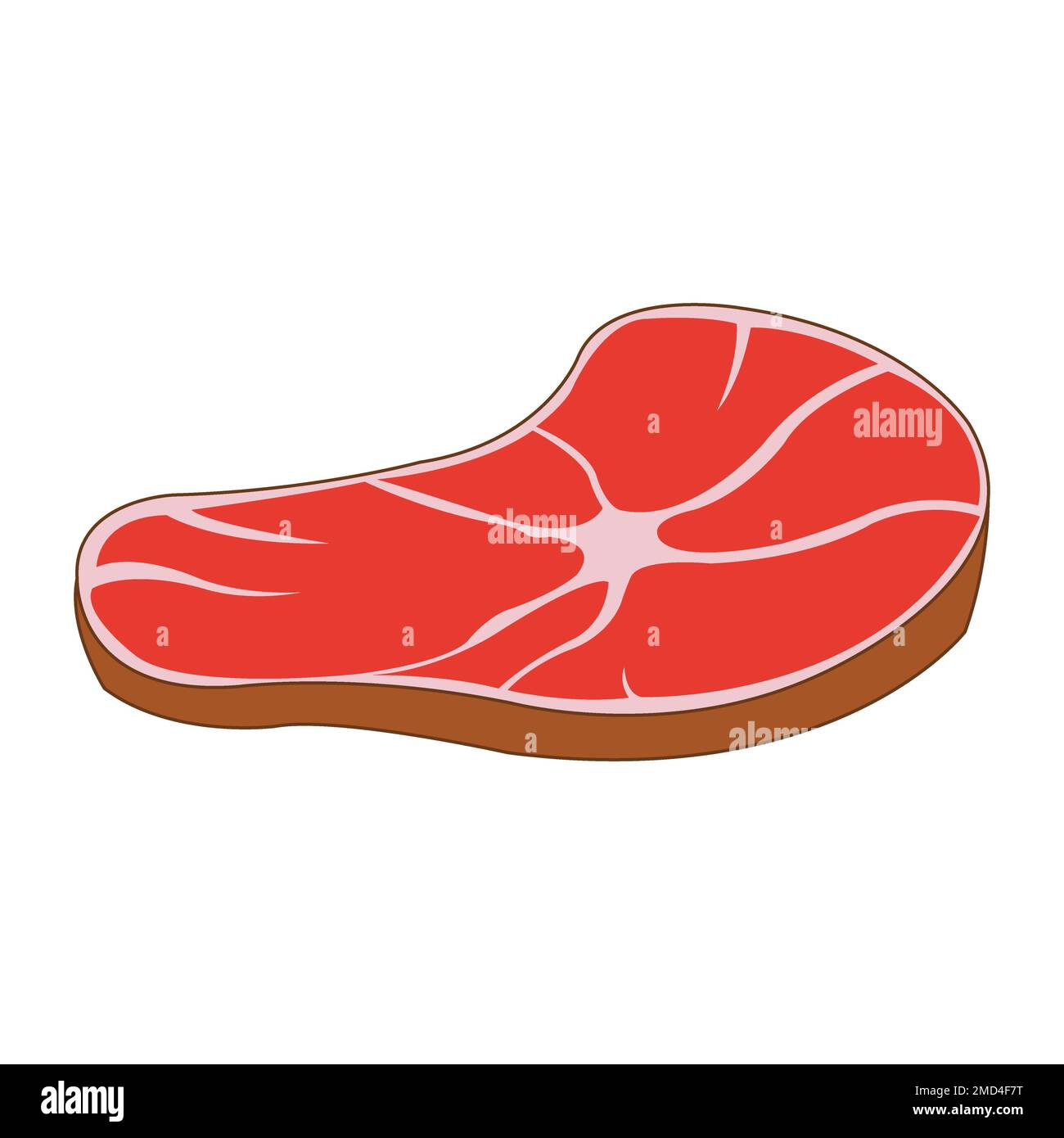modello di disegno vettoriale logo meat icon Foto Stock