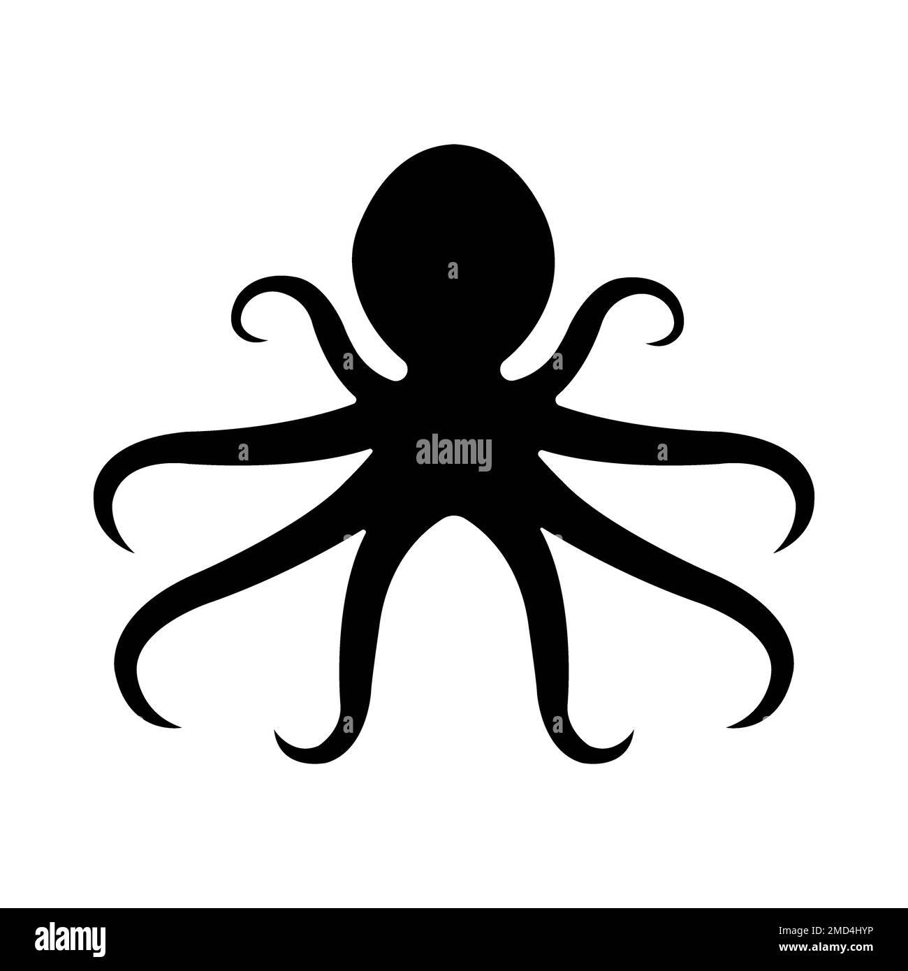 modello di disegno vettoriale logo octopus icon Foto Stock
