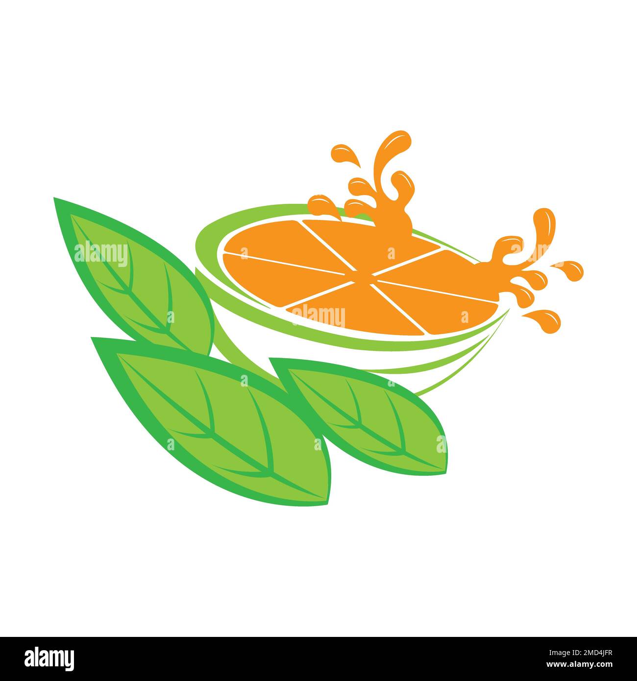 icona arancione logo modello di disegno vettoriale Foto Stock