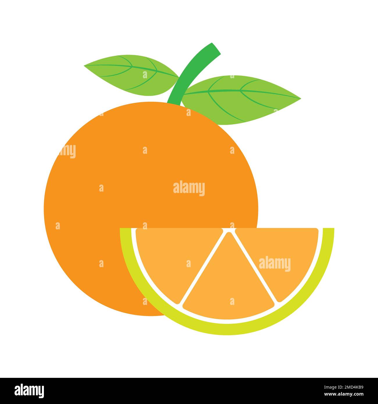 icona arancione logo modello di disegno vettoriale Foto Stock