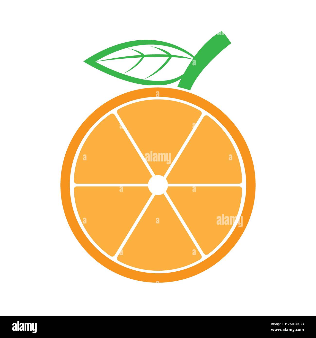 icona arancione logo modello di disegno vettoriale Foto Stock