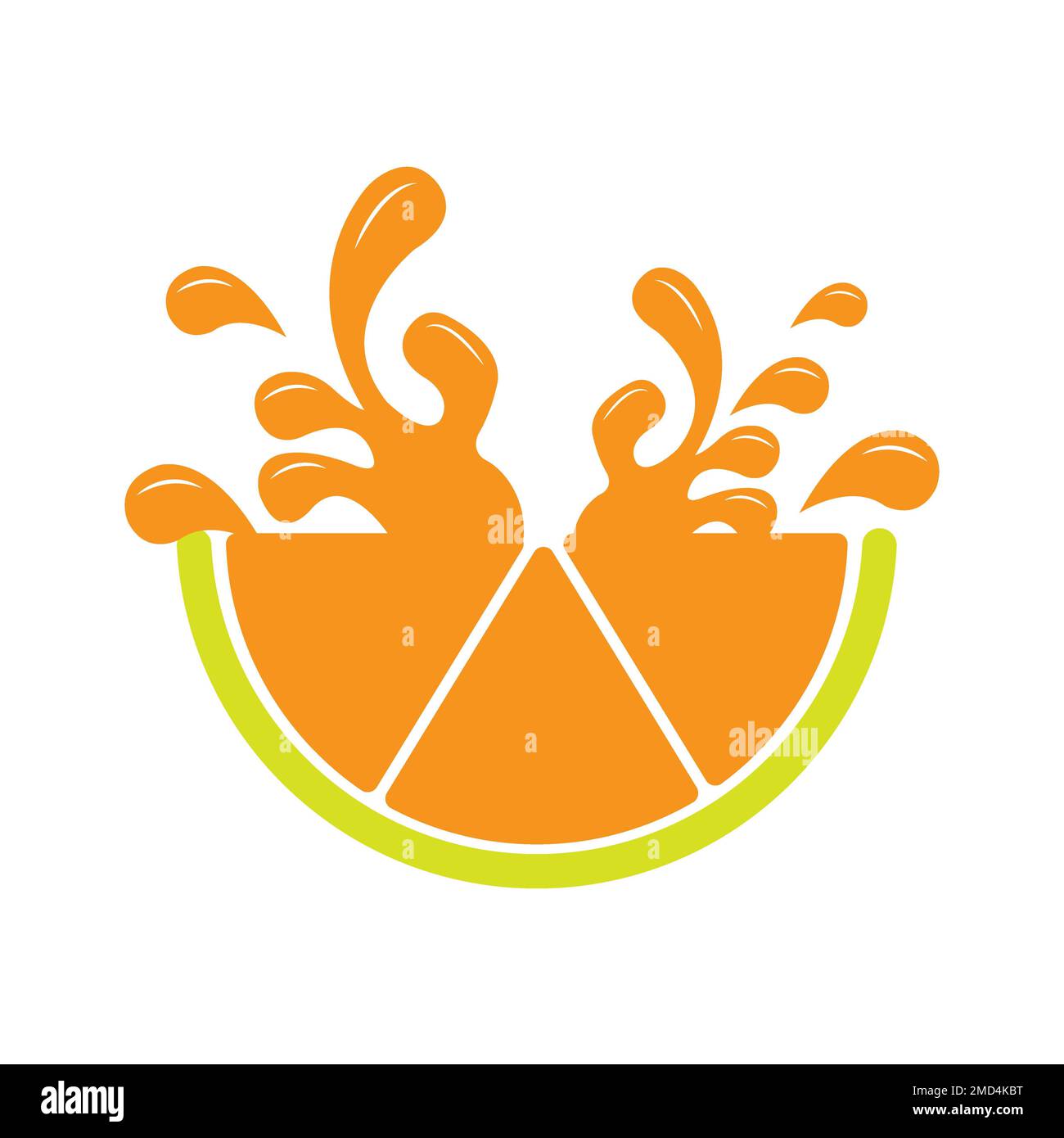 icona arancione logo modello di disegno vettoriale Foto Stock