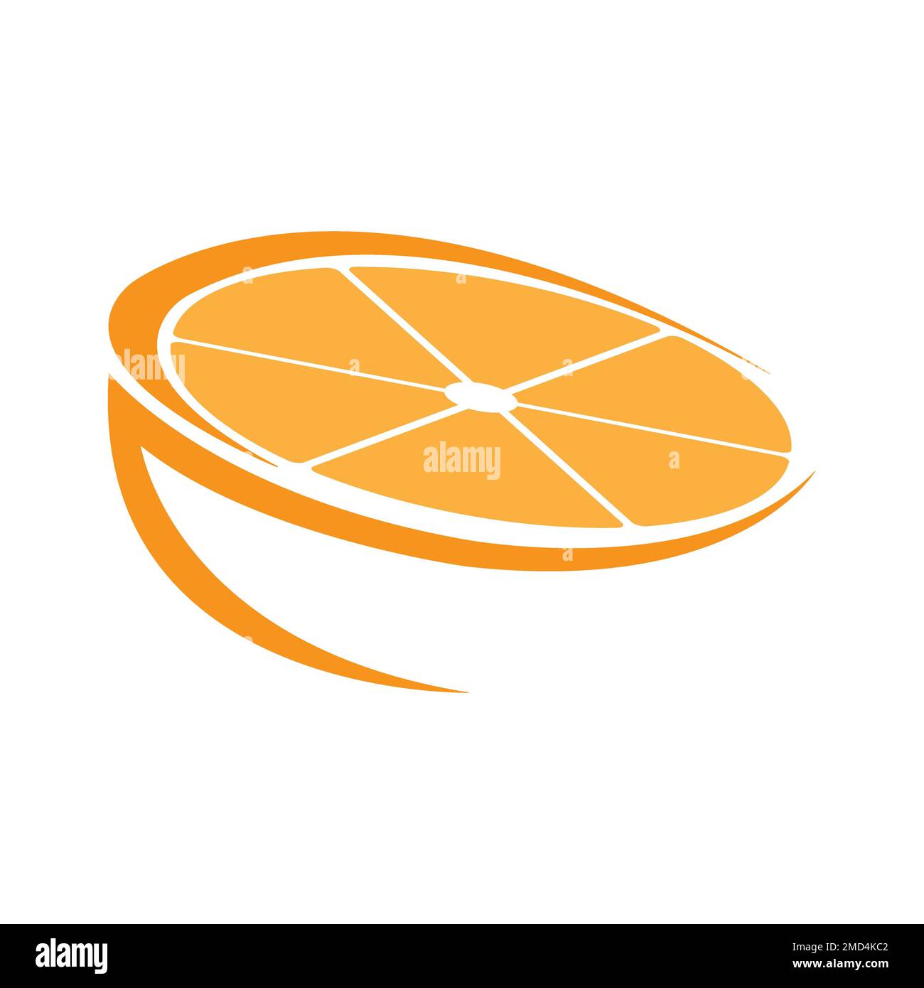 icona arancione logo modello di disegno vettoriale Foto Stock