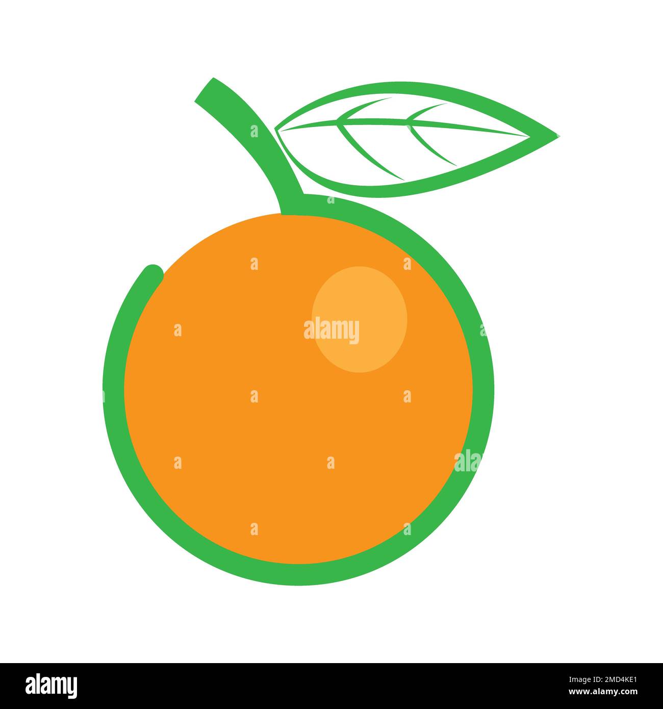icona arancione logo modello di disegno vettoriale Foto Stock