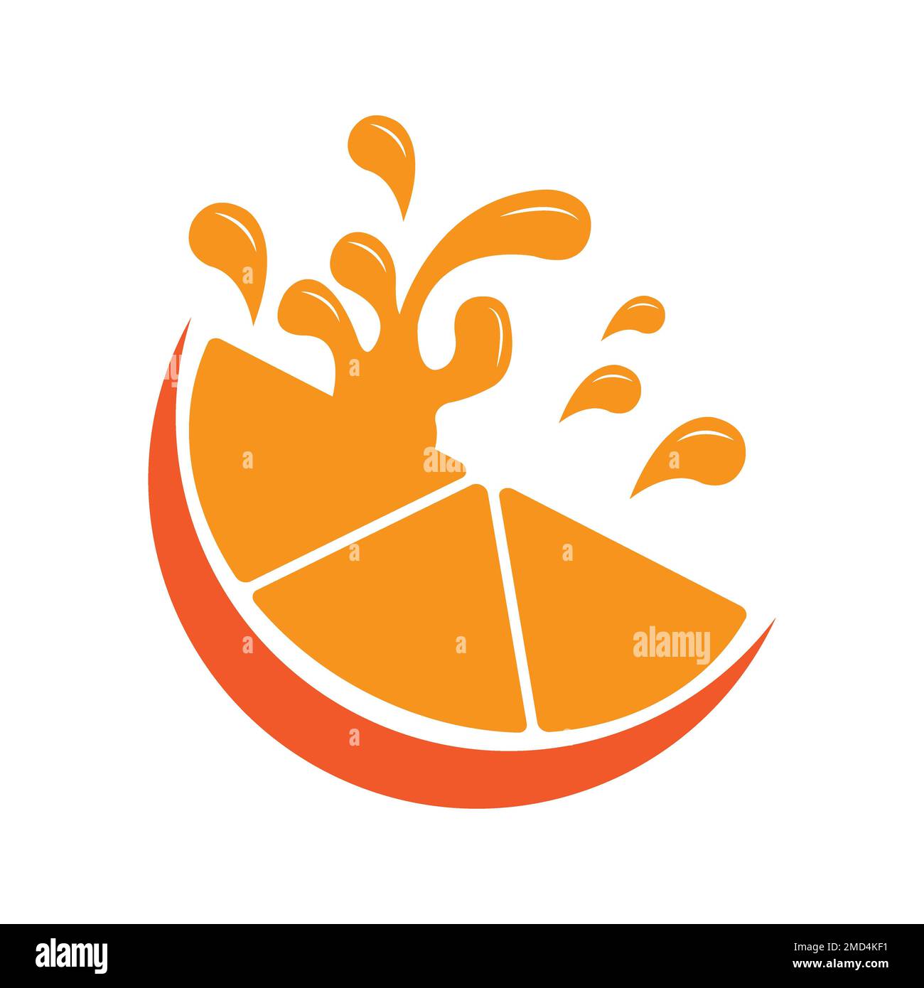 icona arancione logo modello di disegno vettoriale Foto Stock