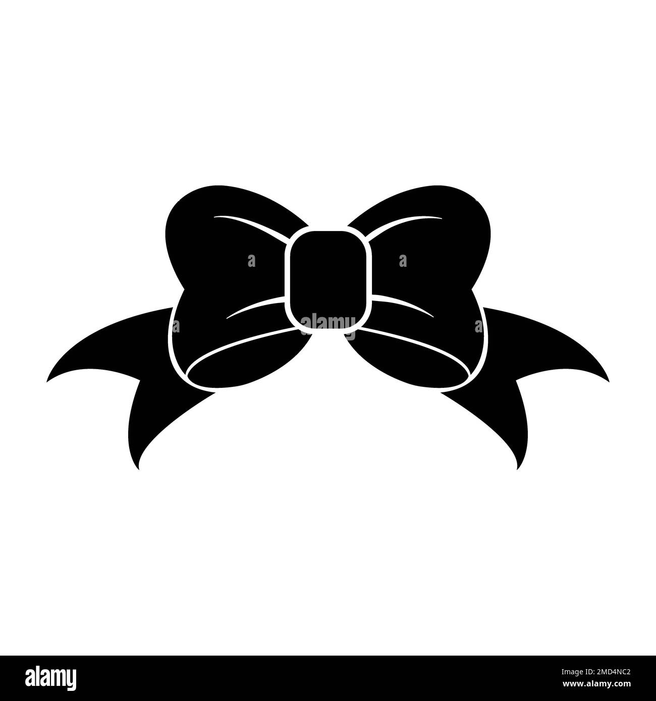 modello vettoriale logo icona nastro capelli Foto Stock