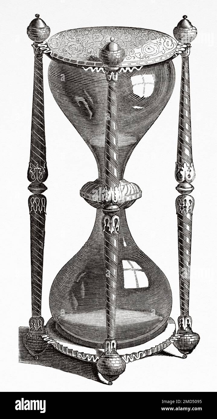 Ora vetro lavoro francese del 16th ° secolo. Le Arti del Medioevo e al periodo del Rinascimento di Paul Lacroix, 1874 Foto Stock