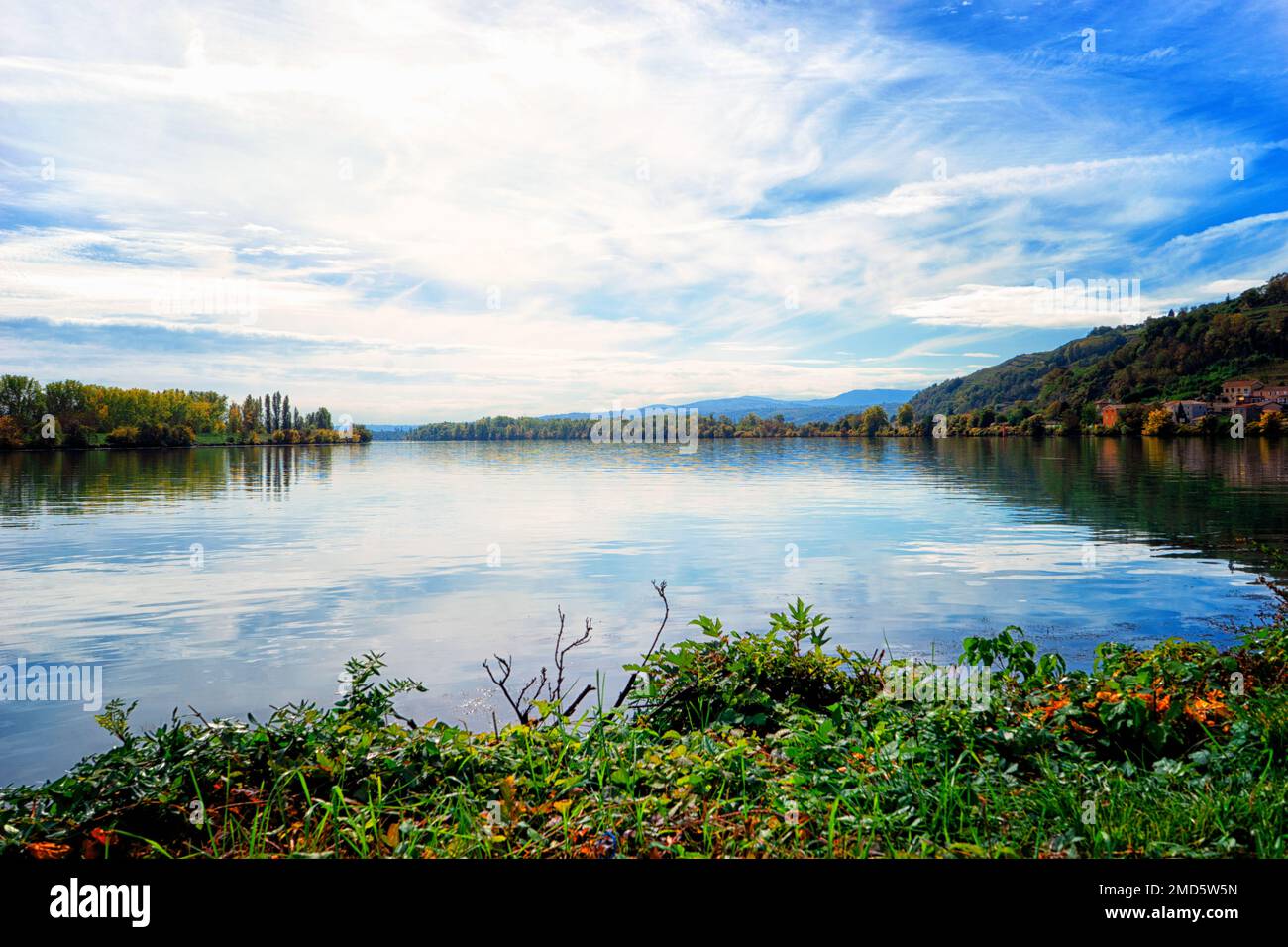 Sulle rive del Rodano Foto Stock