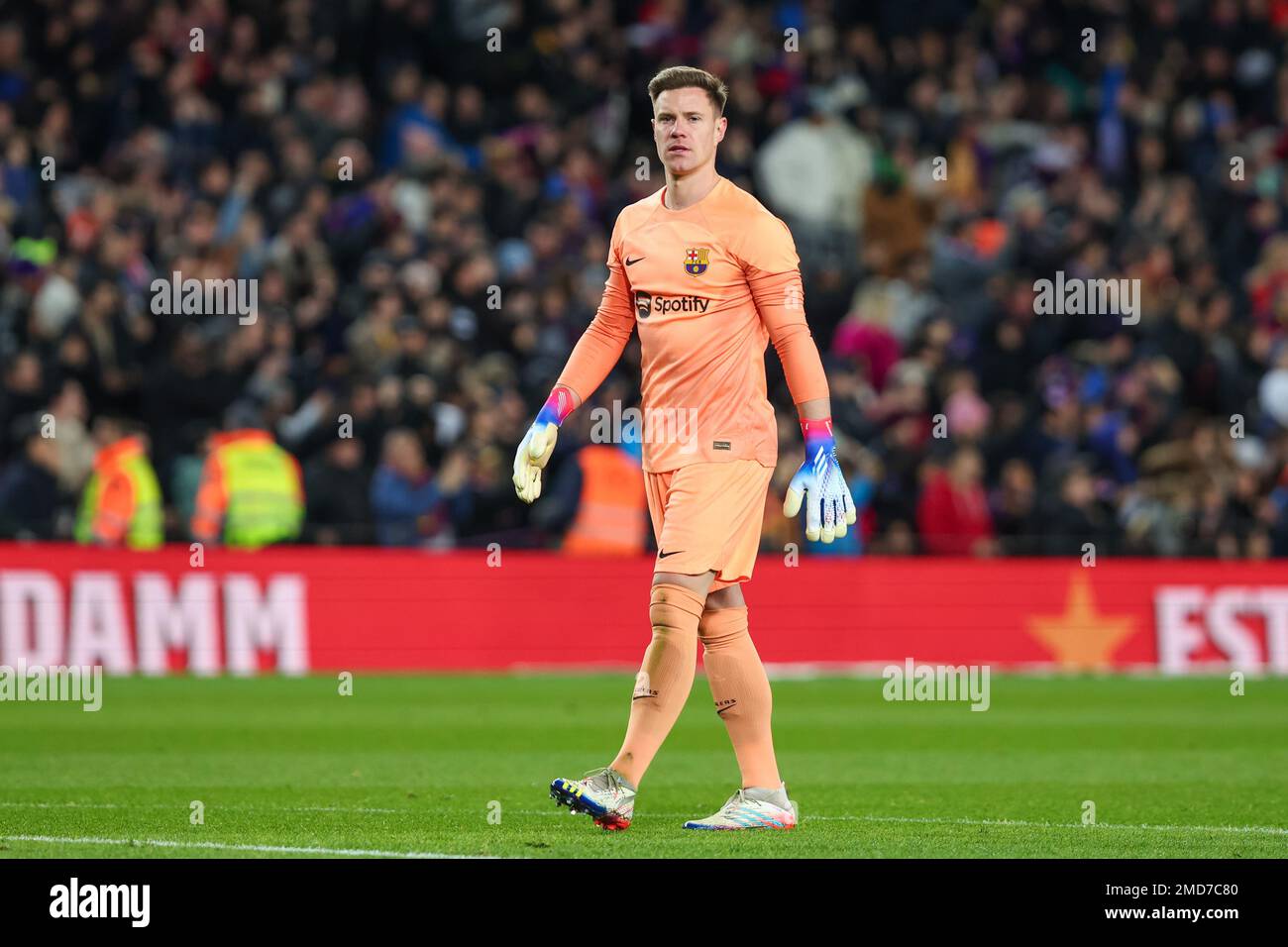 Marc Andre ter Stegen del FC Barcelona durante la partita Liga tra il FC Barcelona e Getafe CF allo Spotify Camp Nou di Barcellona, Spagna. Foto Stock