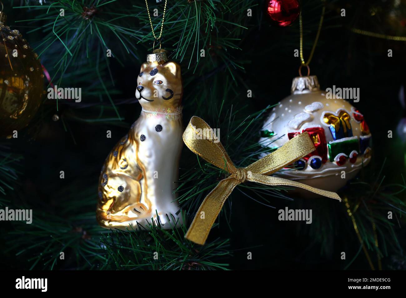 Le decorazioni di Natale Foto Stock