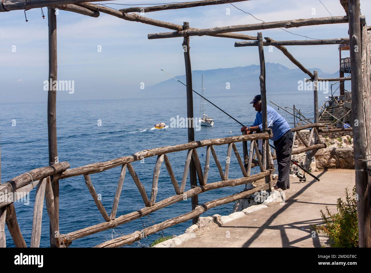 Capri Città sull'isola di Capri Foto Stock