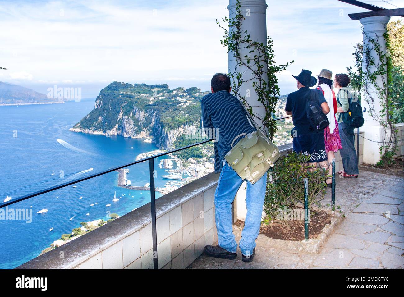 Villa San Michele è il lavoro del medico svedese Axel Munthe (1857-1949) sull'isola di Capri. E' circondato da un impres Foto Stock