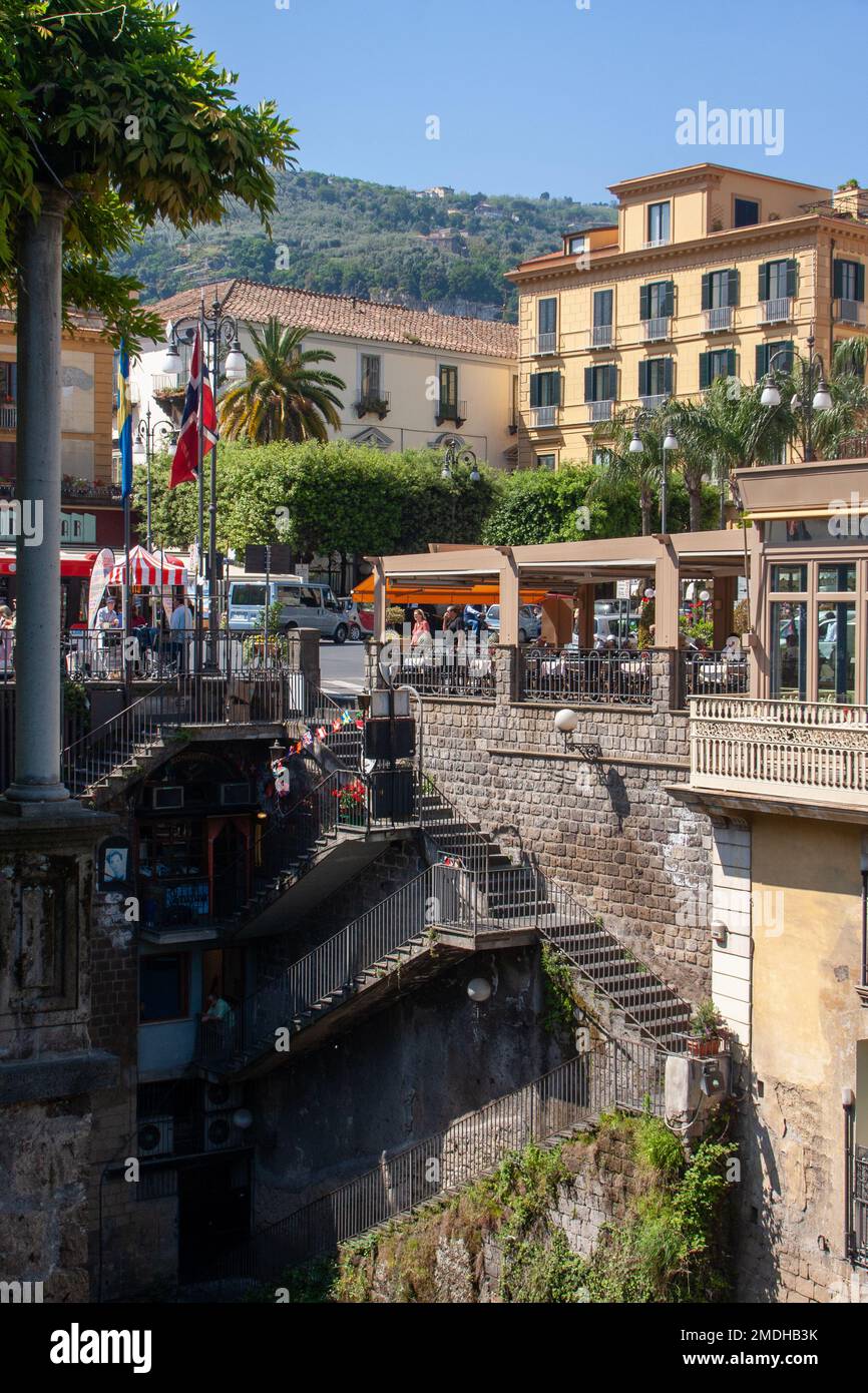 Centro di Sorrento, Sorrento, Italia Foto Stock
