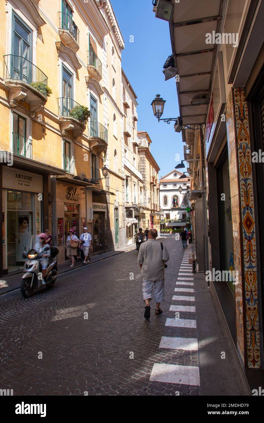 Centro di Sorrento, Sorrento, Italia Foto Stock