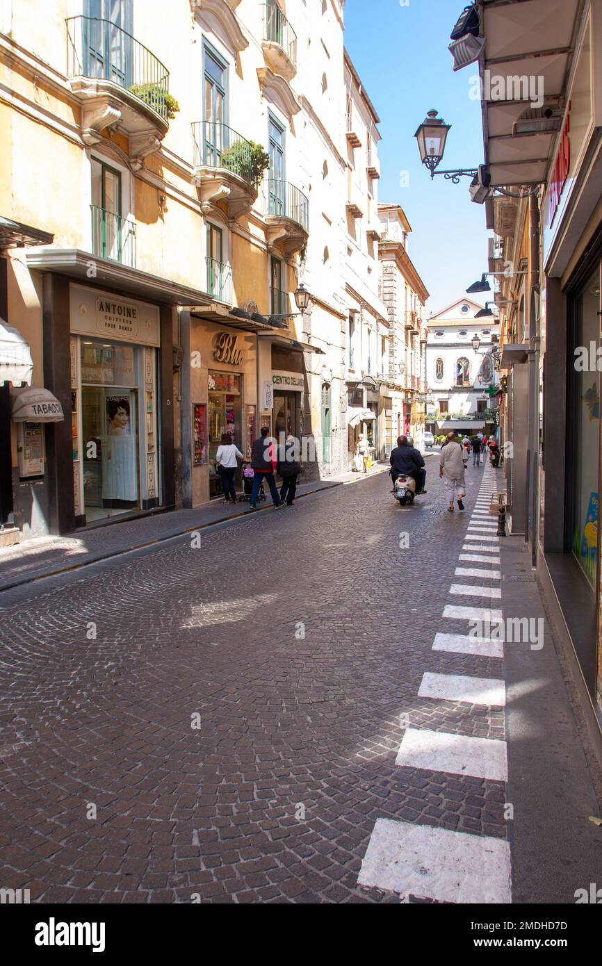 Centro di Sorrento, Sorrento, Italia Foto Stock