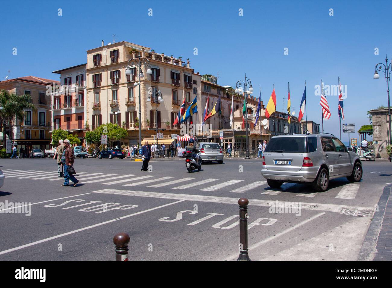 Centro di Sorrento, Sorrento, Italia Foto Stock