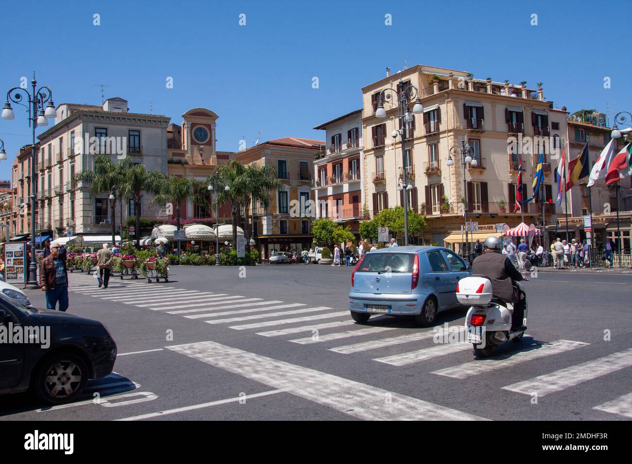 Centro di Sorrento, Sorrento, Italia Foto Stock