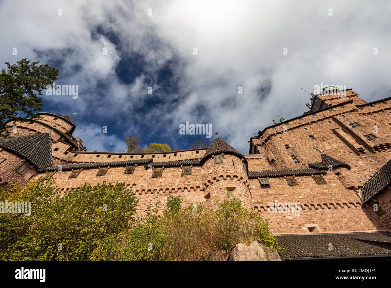 Château du Haut-Koenigsbourg, Francia, Alsazia Foto Stock