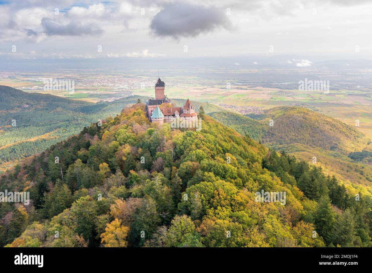 Château du Haut-Koenigsbourg, Francia, Alsazia Foto Stock