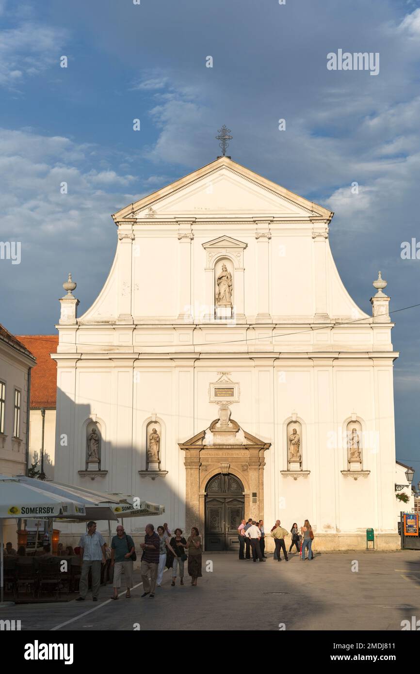 Croazia, Zagabria, la Chiesa di San Caterina. Foto Stock