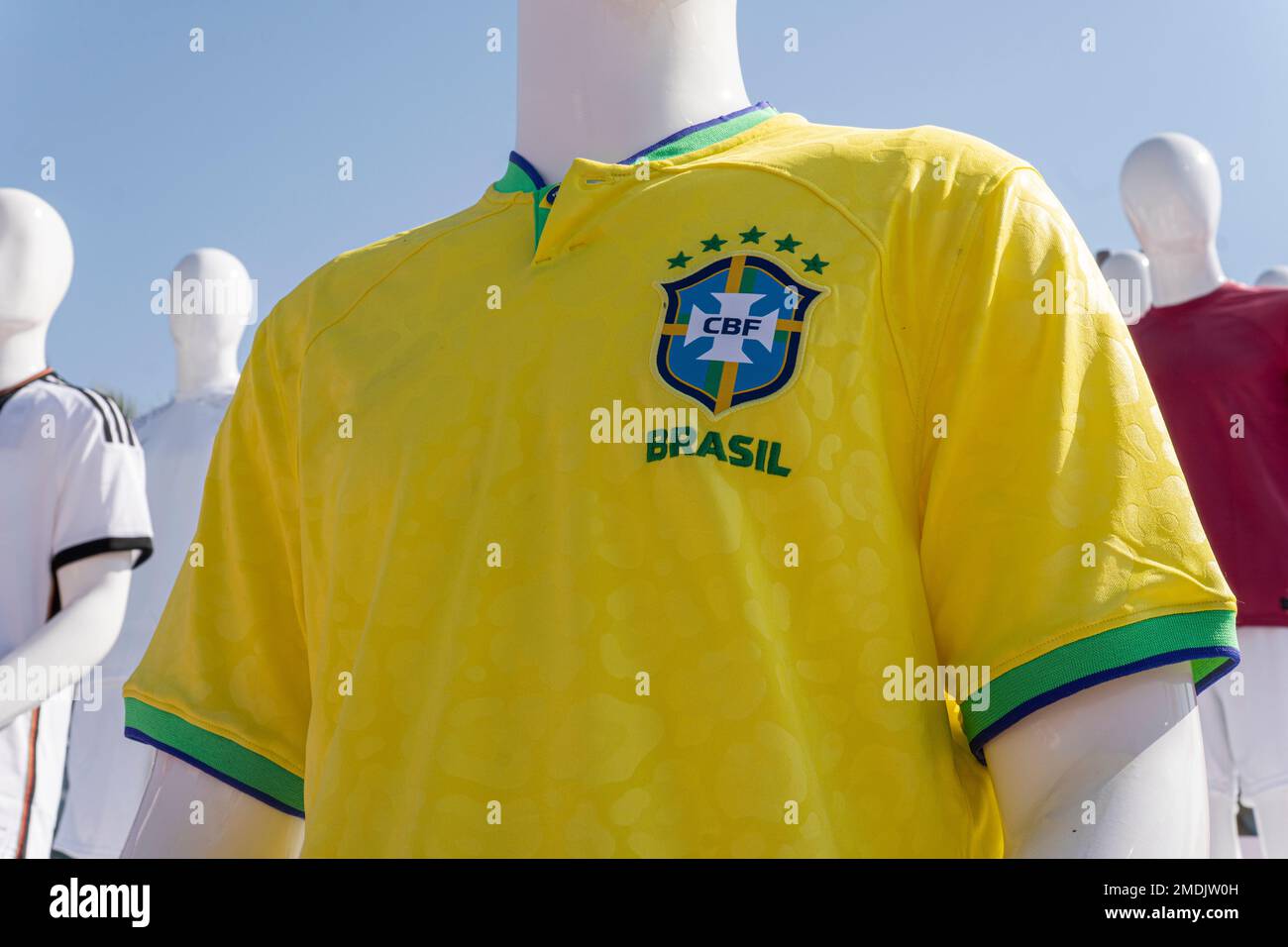 Dubai, Emirati Arabi Uniti. 29th novembre 2022: Visualizzazione del logo della nazionale brasiliana di calcio su November1,2022 Foto Stock