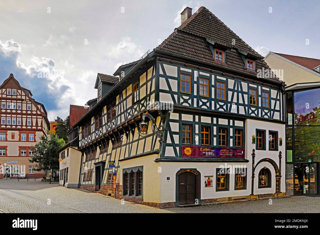 Lutherhaus nel centro storico, patrimonio europeo, Germania, Thueringen, Eisenach Foto Stock