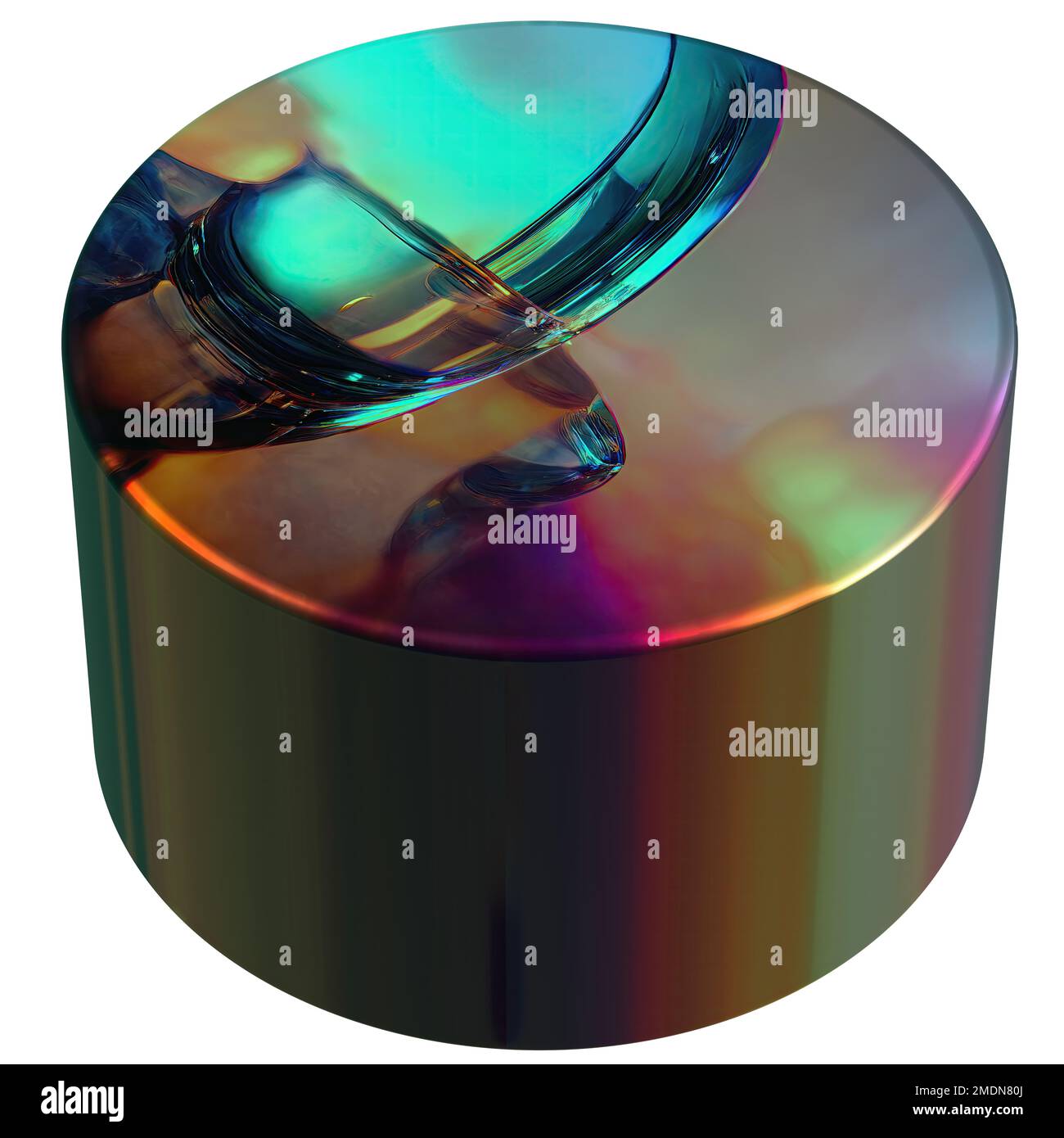 Cilindro metallico verde geometria astratta, drammatica, appassionata, lussuosa ed esclusiva, grafica 3D con rendering isolato, tappetino per sfondo elementare Foto Stock Cilindro metallico verde geometria astratta, drammatica, appassionata, lussuosa ed esclusiva, grafica 3D con rendering isolato, tappetino per sfondo elementare Foto Stock