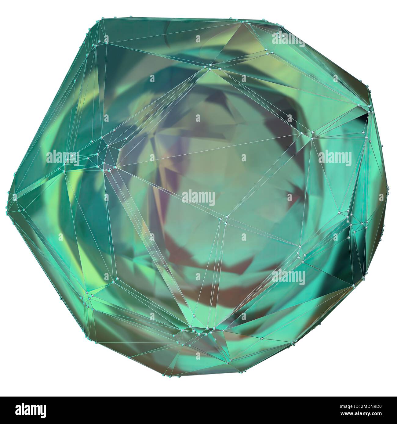Geometria di roccia simile a un plesso con formazione di rete verde astratto, drammatico, appassionato, lussuoso ed esclusivo design grafico di rendering 3D isolato el Foto Stock Geometria di roccia simile a un plesso con formazione di rete verde astratto, drammatico, appassionato, lussuoso ed esclusivo design grafico di rendering 3D isolato el Foto Stock