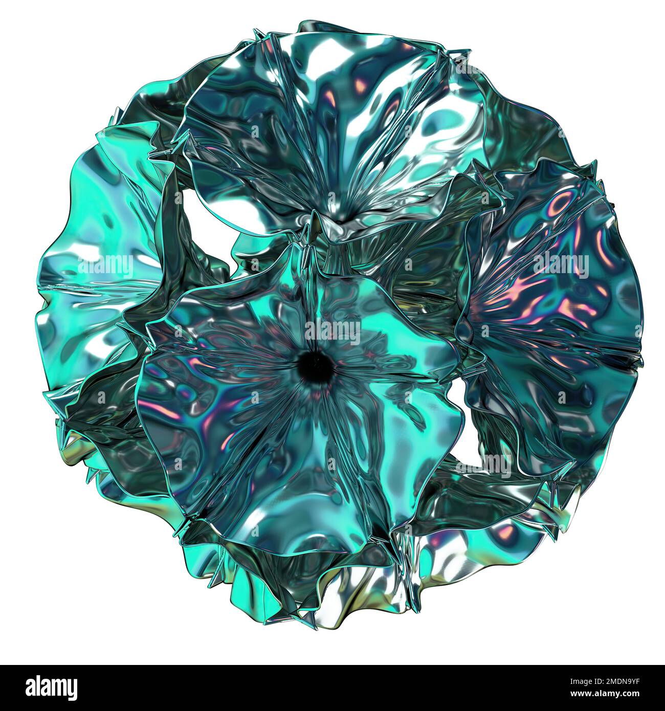 Verde metallizzato mattina glory-come fiore geometria diffusione in tutte le direzioni astratto, drammatico, appassionato, lussuoso ed esclusivo isolato 3D rend Foto Stock Verde metallizzato mattina glory-come fiore geometria diffusione in tutte le direzioni astratto, drammatico, appassionato, lussuoso ed esclusivo isolato 3D rend Foto Stock