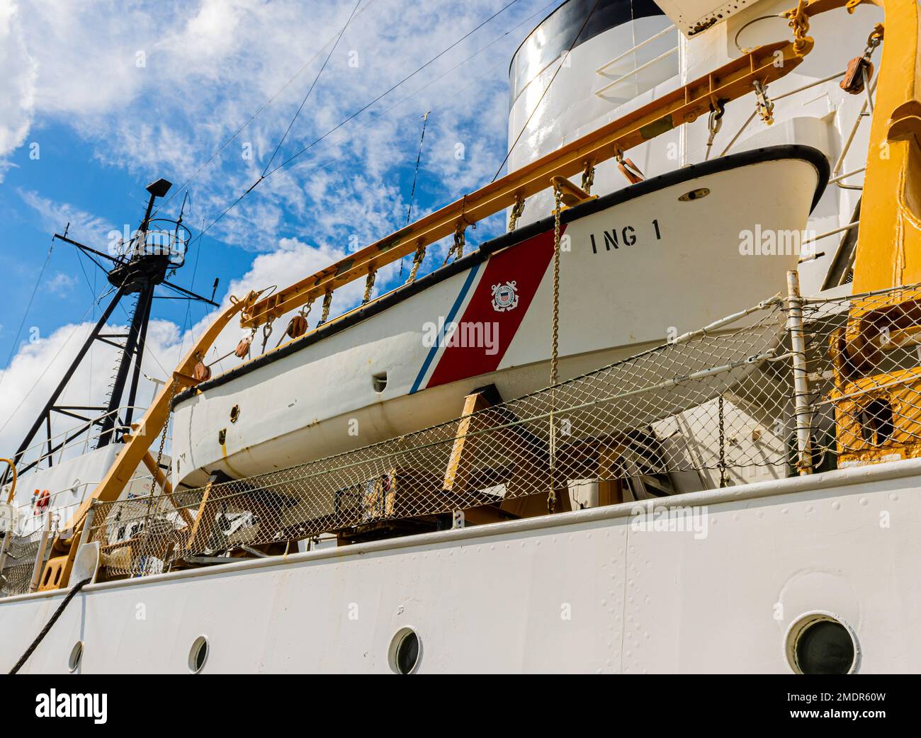 STATI UNITI Coast Guard Cutter Ingham Maritime Museum, Truman Waterfront Park, Key West, Florida, USA Foto Stock