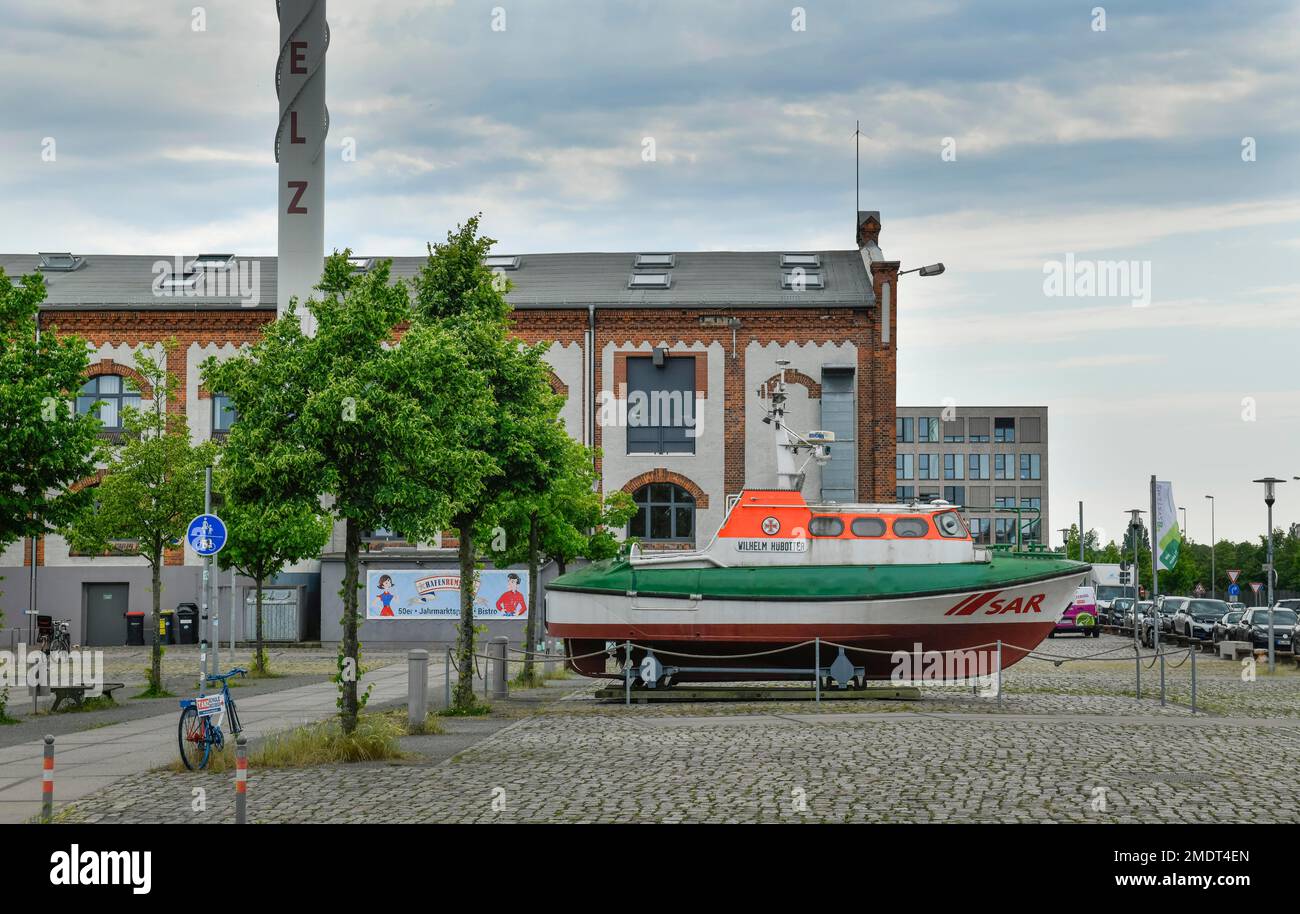 BLG Forum, Lifeboat, Am Speicher XI, Ueberseestadt, Brema, Germania Foto Stock