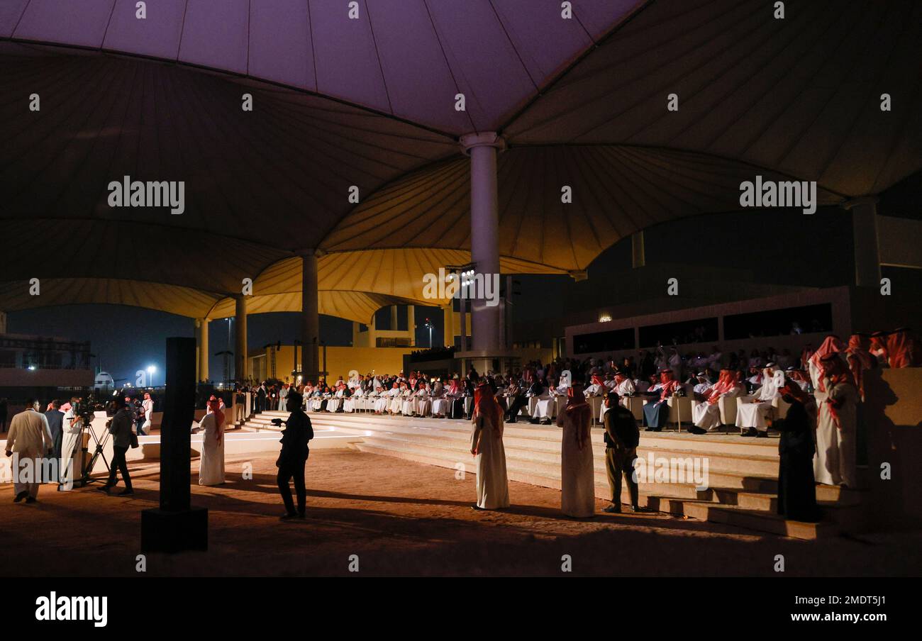 Cerimonia di inaugurazione, Biennale delle Arti Islamiche 2023, Jeddah, Arabia Saudita Foto Stock