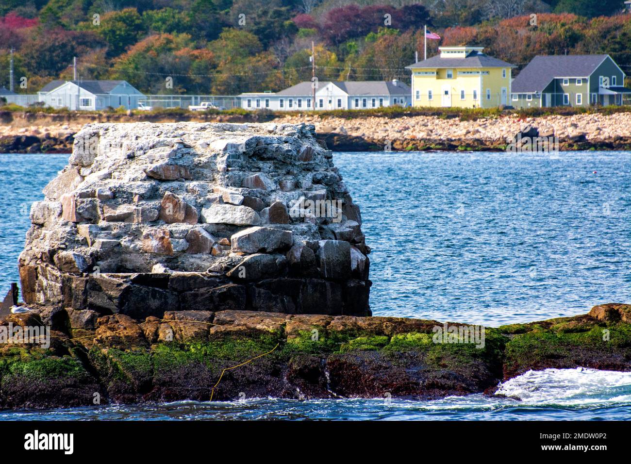 La costa del Rhode Island offre una varietà di viste panoramiche Foto Stock