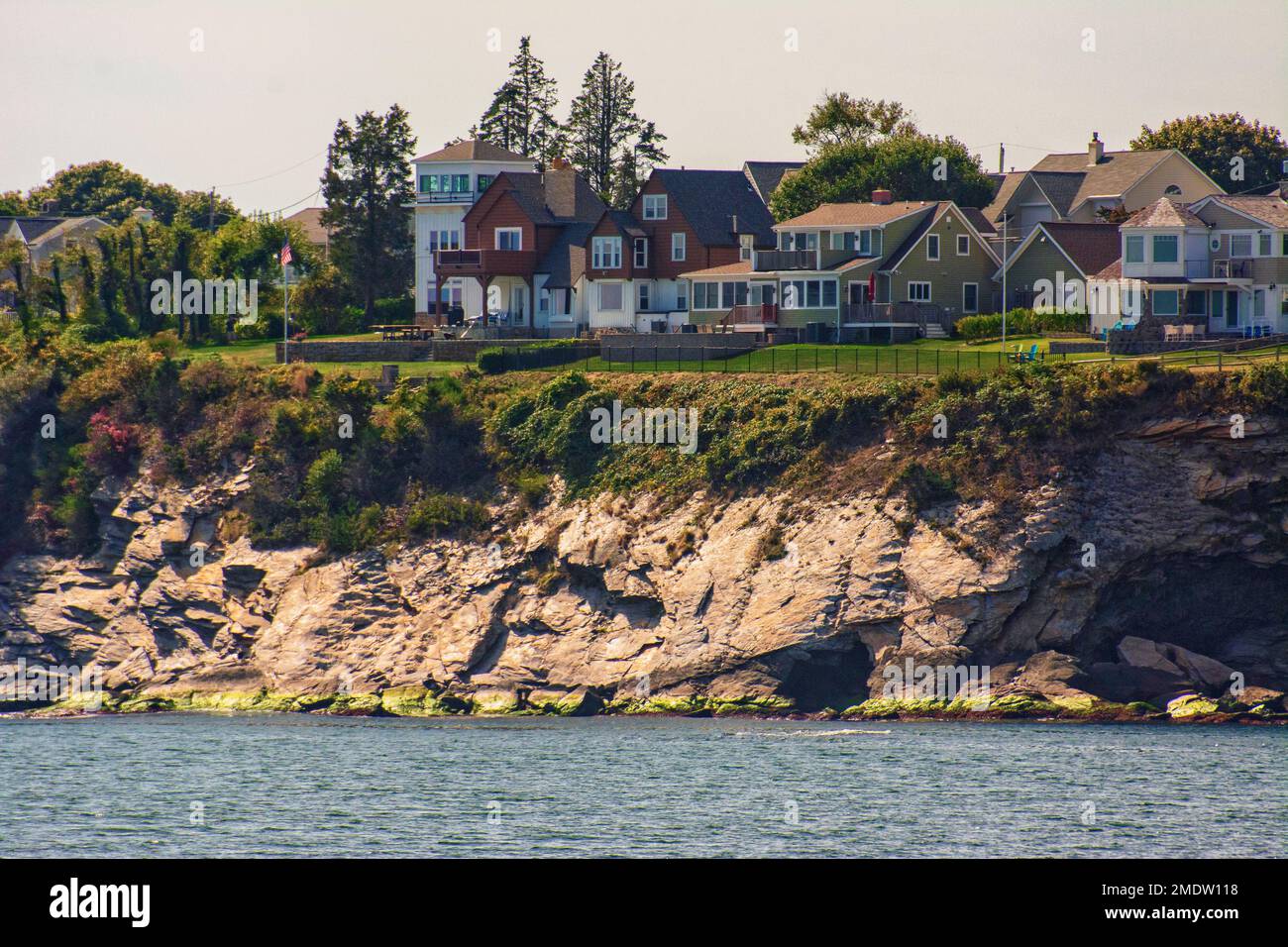 La costa del Rhode Island offre una varietà di viste panoramiche Foto Stock